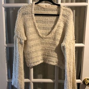 Urban Outfitters crop crotchet knit sweater